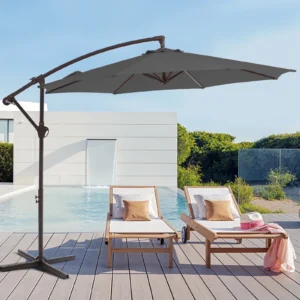 Outdoor Hanging Offset Cantilever Umbrella for Patio